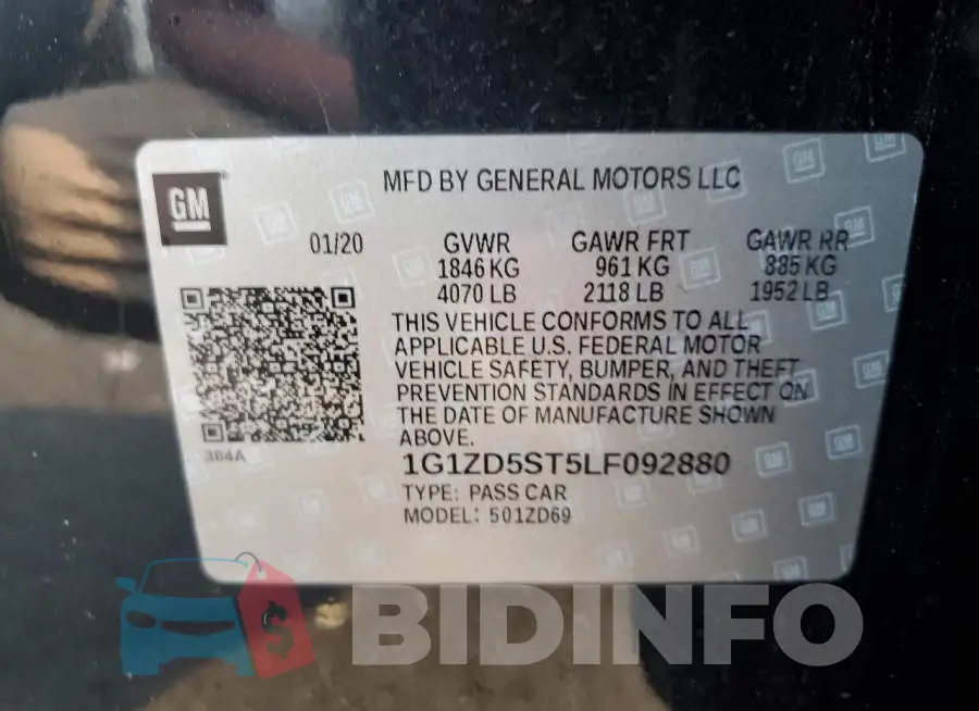 1G1ZD5ST5LF092880 Photo# 13
