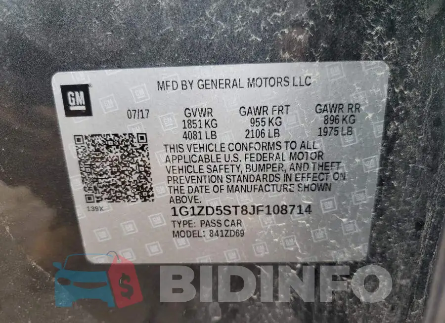 1G1ZD5ST8JF108714 Photo# 12