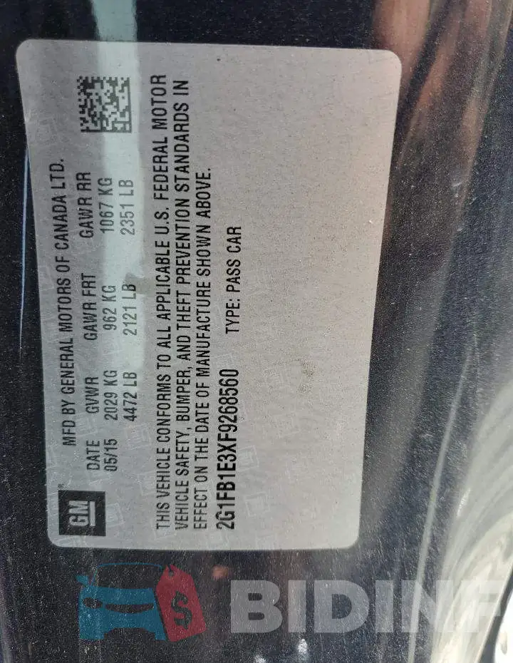 2G1FB1E3XF9268560 Photo# 12
