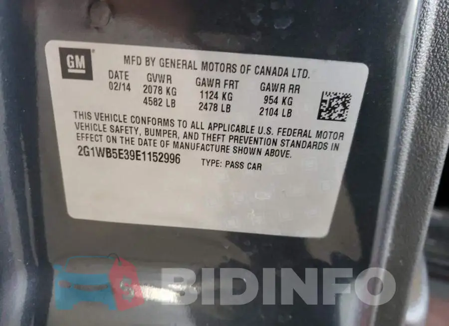 2G1WB5E39E1152996 Photo# 12