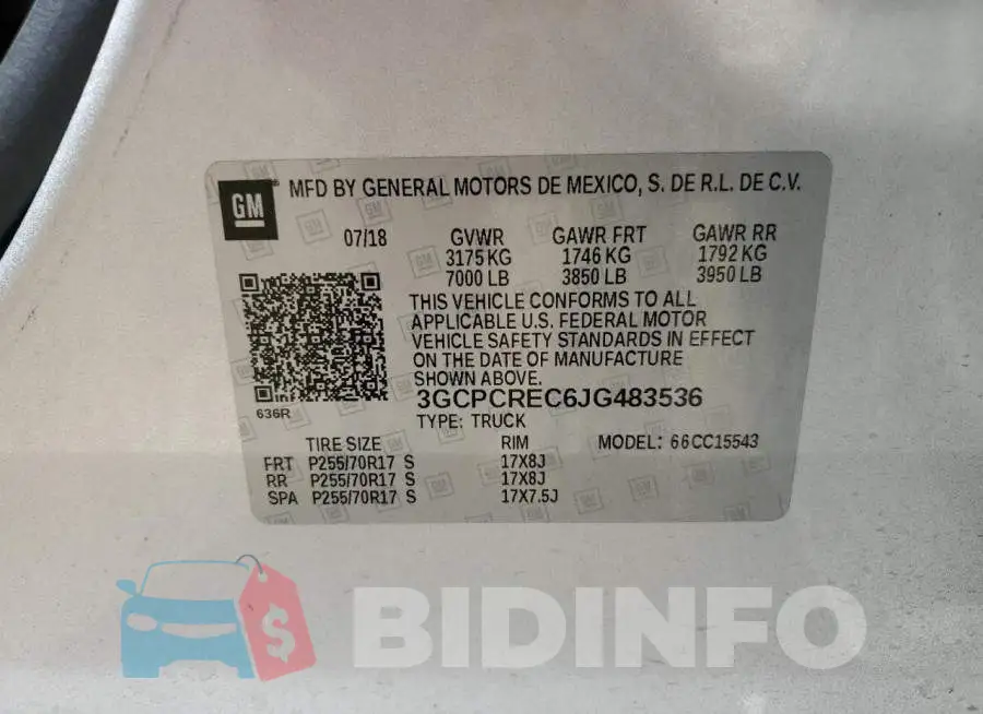 3GCPCREC6JG483536 Photo# 13