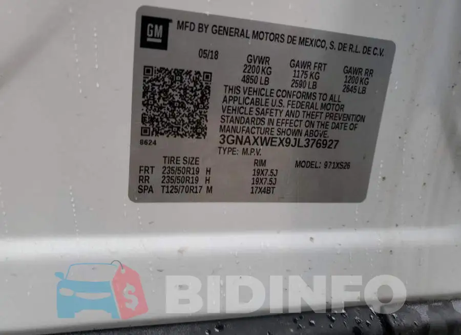 3GNAXWEX9JL376927 Photo# 12
