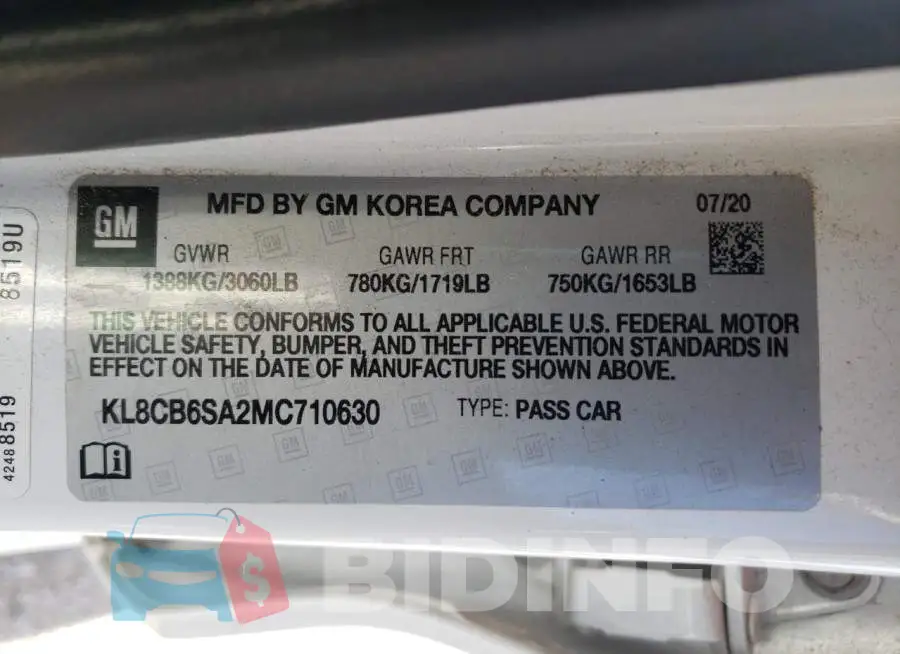 KL8CB6SA2MC710630 Photo# 12