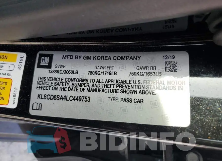 KL8CD6SA4LC449753 Photo# 12