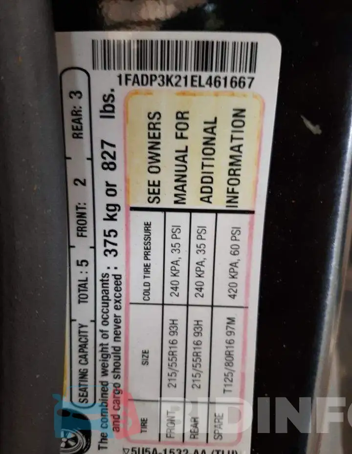1FADP3K21EL461667 Photo# 12