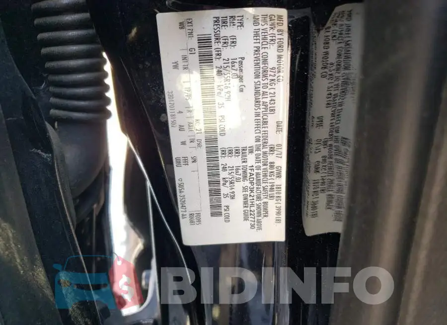 1FADP3K21HL227730 Photo# 12