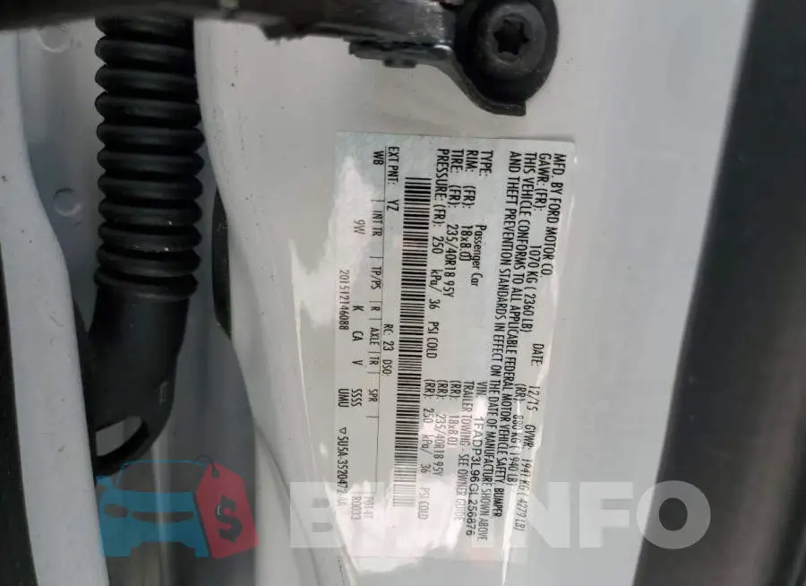 1FADP3L96GL256876 Photo# 12