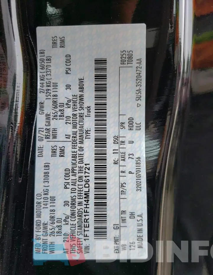 1FTER1FH4MLD61721 Photo# 13