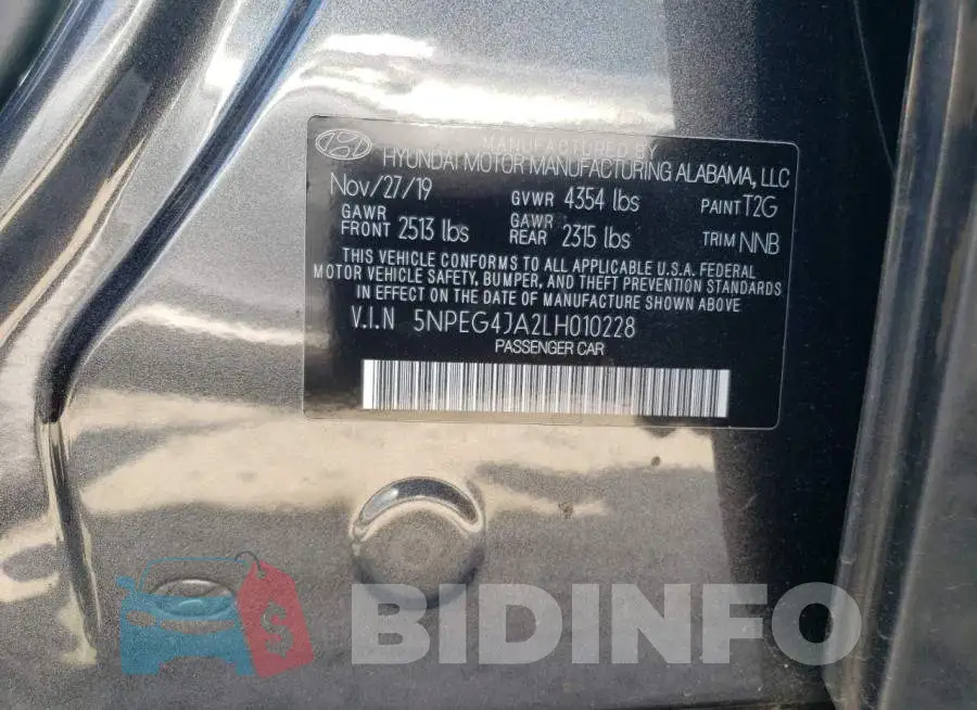 5NPEG4JA2LH010228 Photo# 12