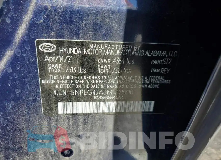 5NPEG4JA3MH128810 Photo# 12