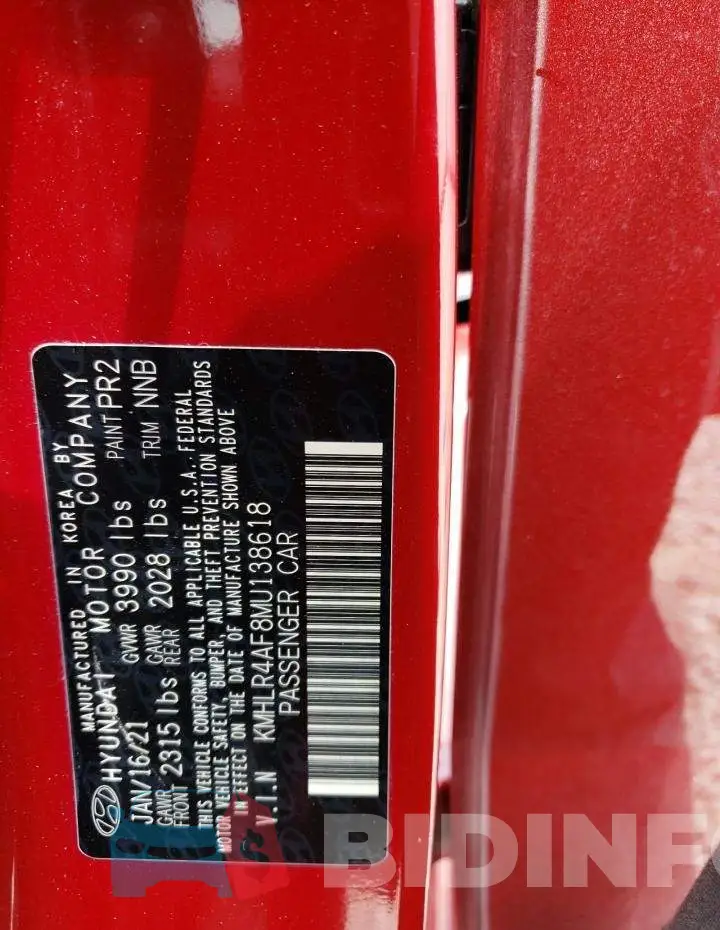 KMHLR4AF8MU138618 Photo# 13