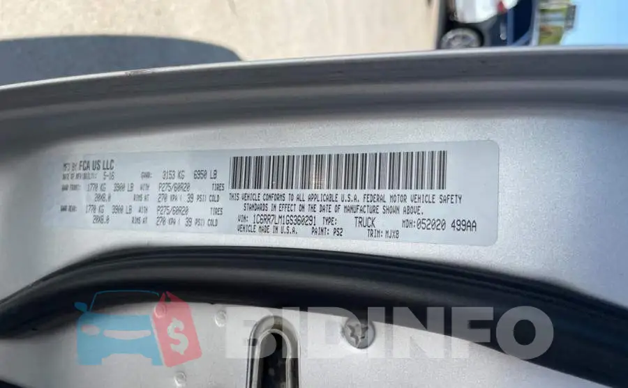 1C6RR7LM1GS360291 Photo# 10