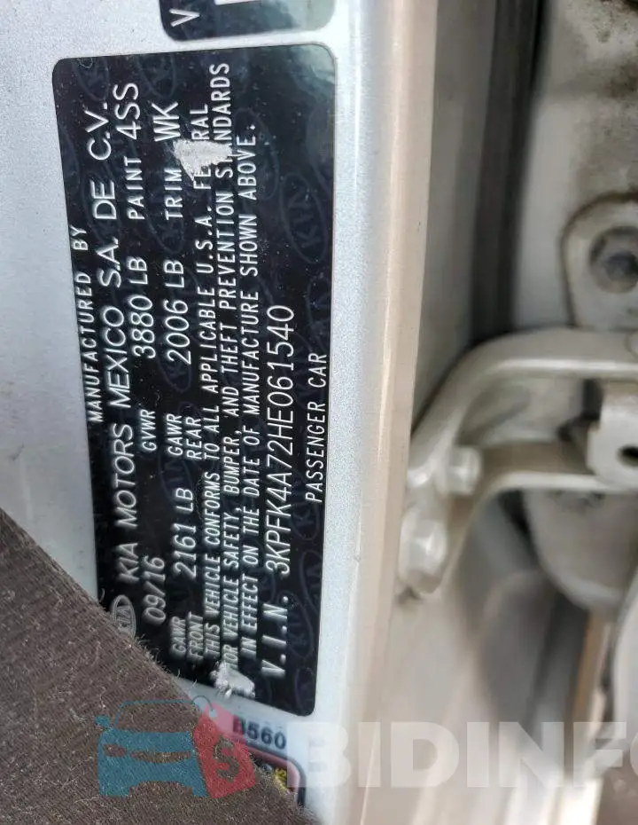 3KPFK4A72HE061540 Photo# 12