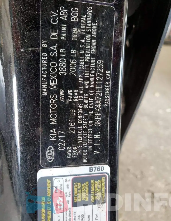 3KPFK4A72HE127259 Photo# 13