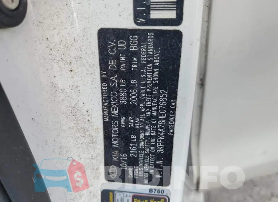 3KPFK4A78HE076852 Photo# 12