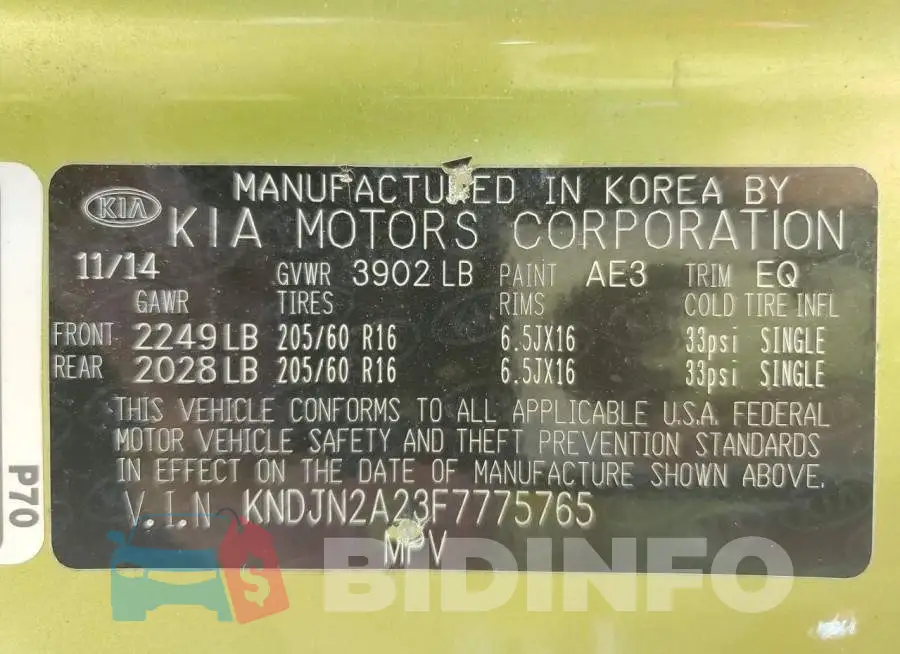 KNDJN2A23F7775765 Photo# 12