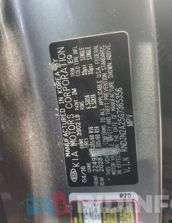 KNDJN2A25G7365356 Photo# 13