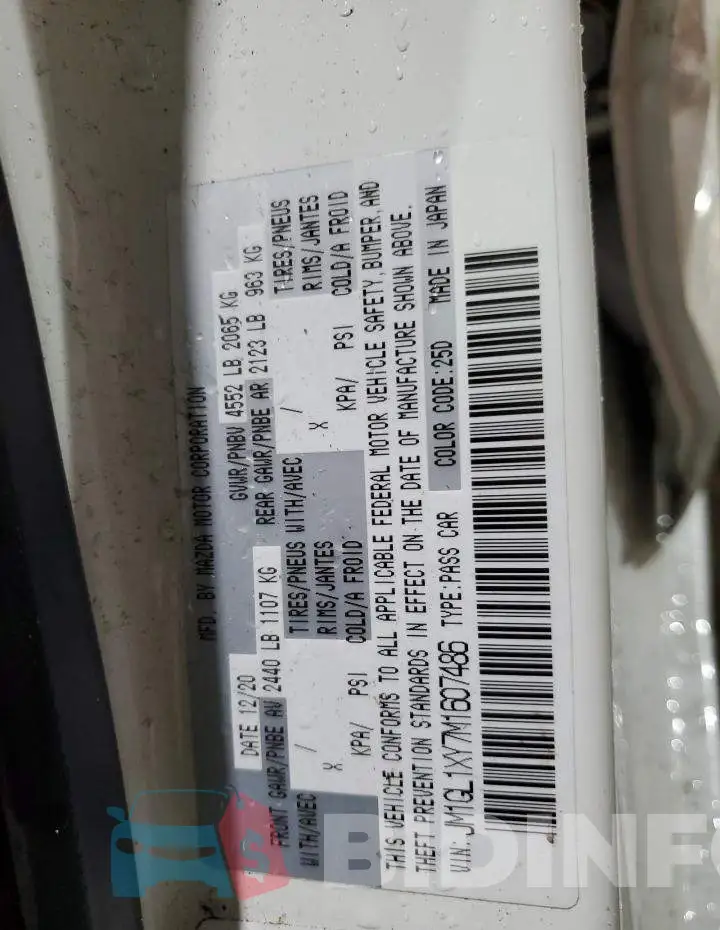 JM1GL1XY7M1607486 Photo# 13