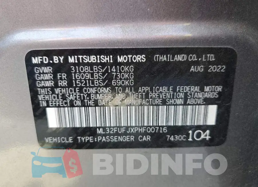ML32FUFJXPHF00716 Photo# 12