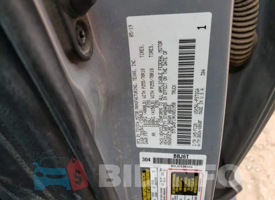 5TFDW5F19KX851950 Photo# 12