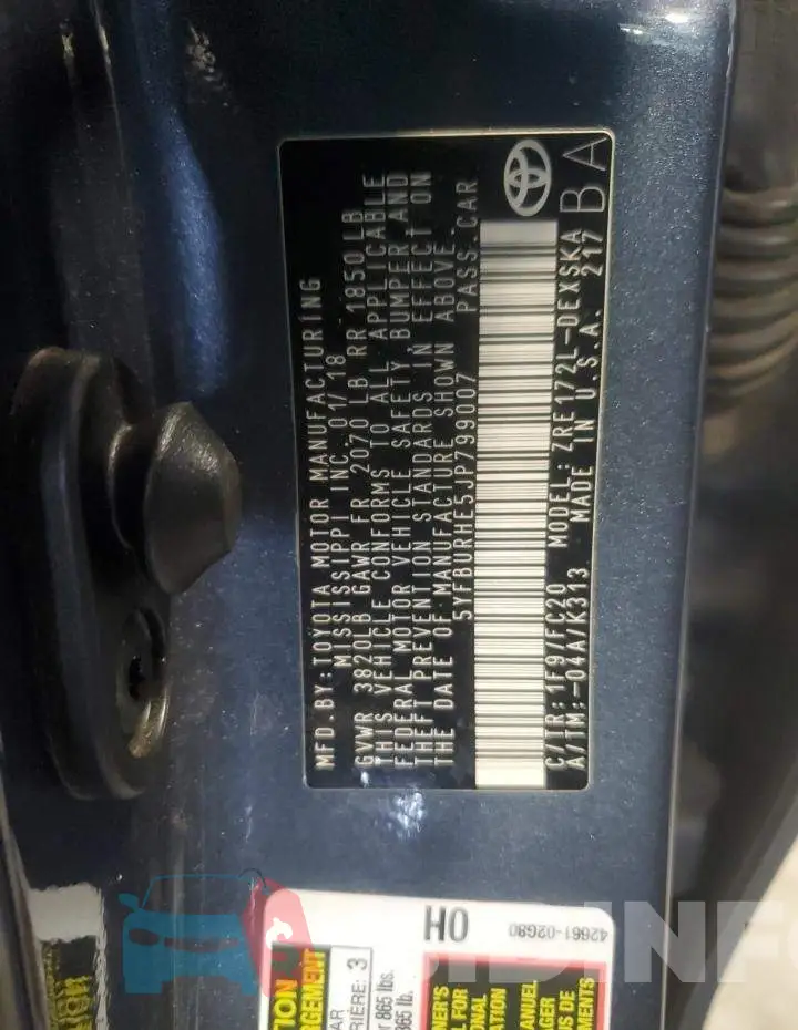 5YFBURHE5JP799007 Photo# 12
