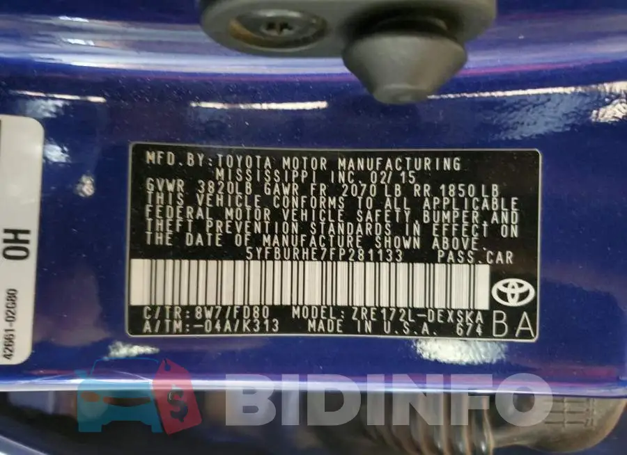 5YFBURHE7FP281133 Photo# 12