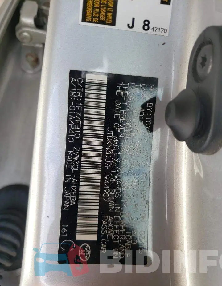 JTDKN3DU7F1944907 Photo# 12