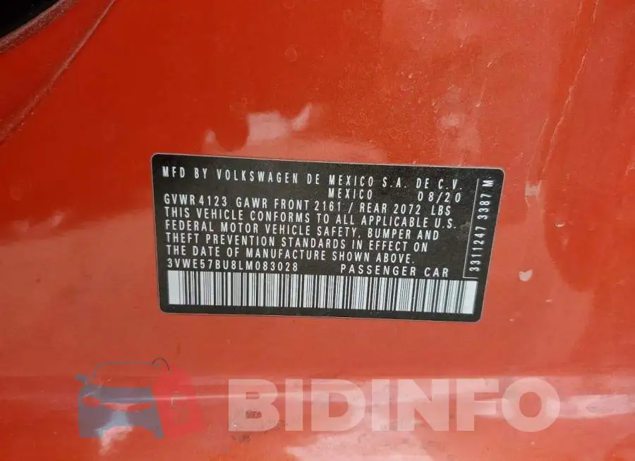 3VWE57BU8LM083028 Photo# 12