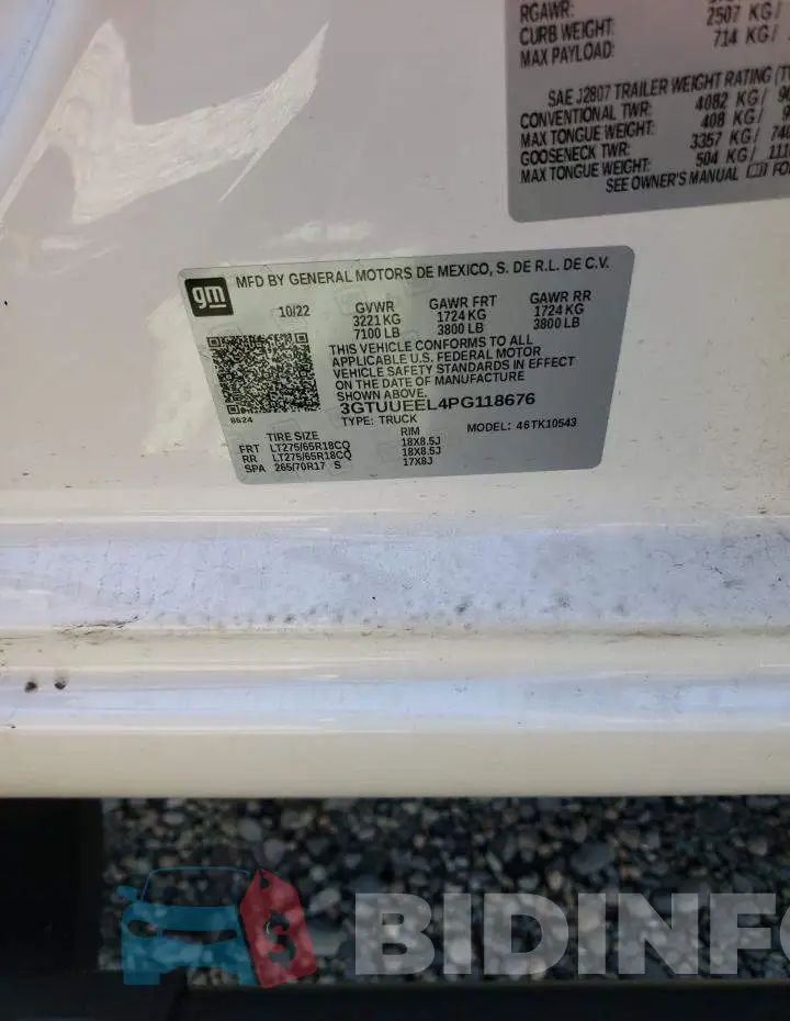3GTUUEEL4PG118676 Photo# 12