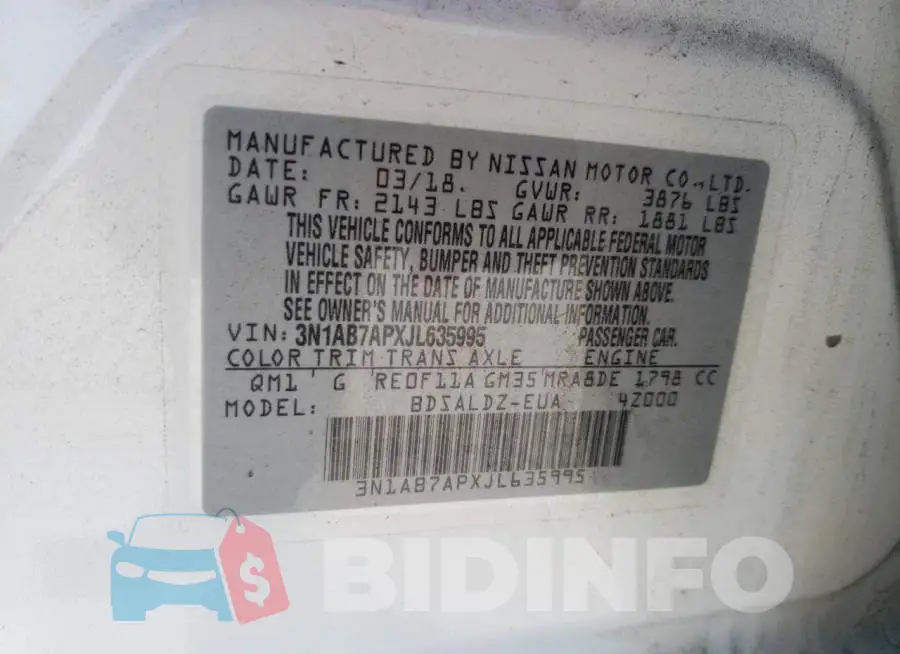 3N1AB7APXJL635995 Photo# 12
