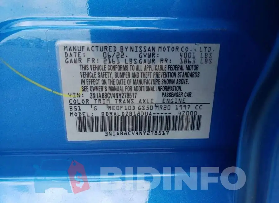 3N1AB8CV4NY278517 Photo# 12