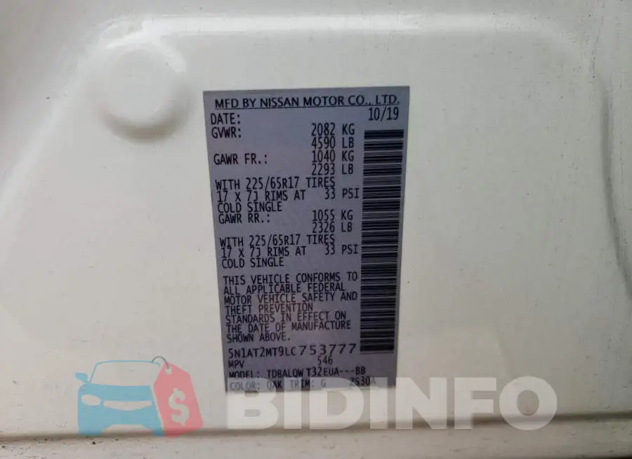 5N1AT2MT9LC753777 Photo# 13