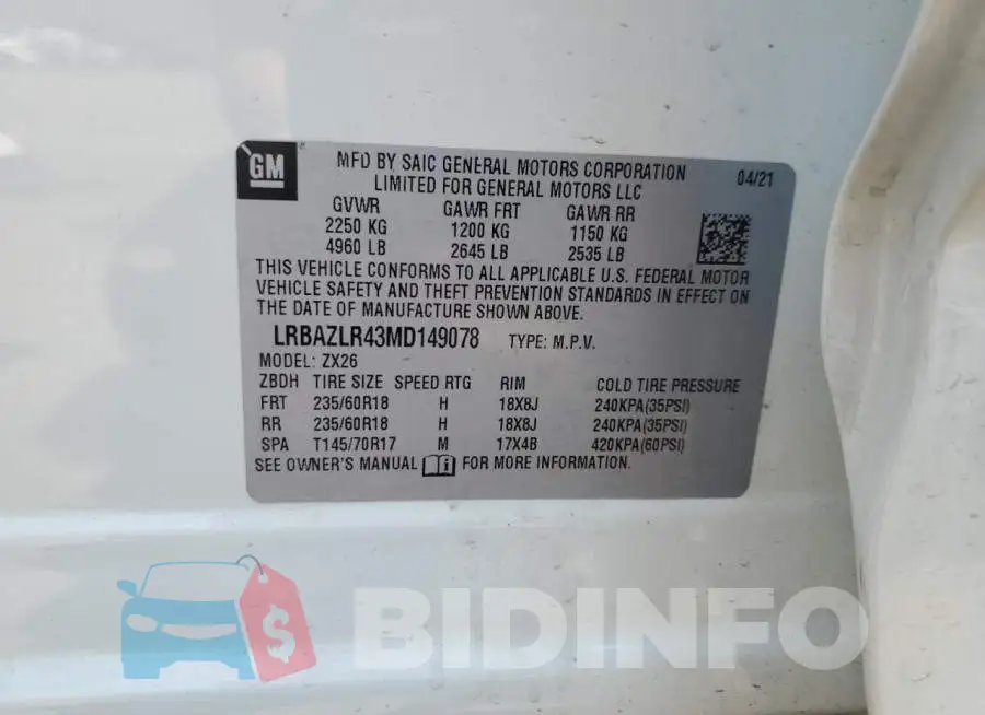 LRBAZLR43MD149078 Photo# 14