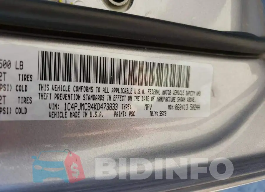 1C4PJMCB4KD473833 Photo# 14