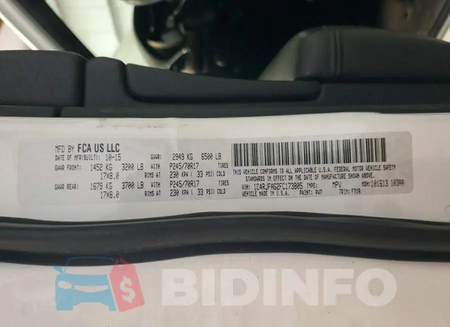 1C4RJFAG2FC173805 Photo# 12