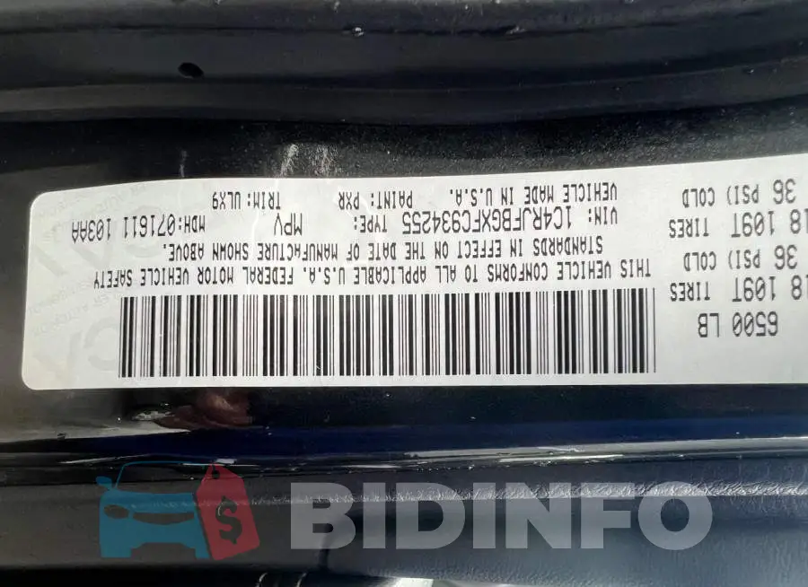 1C4RJFBGXFC934255 Photo# 10