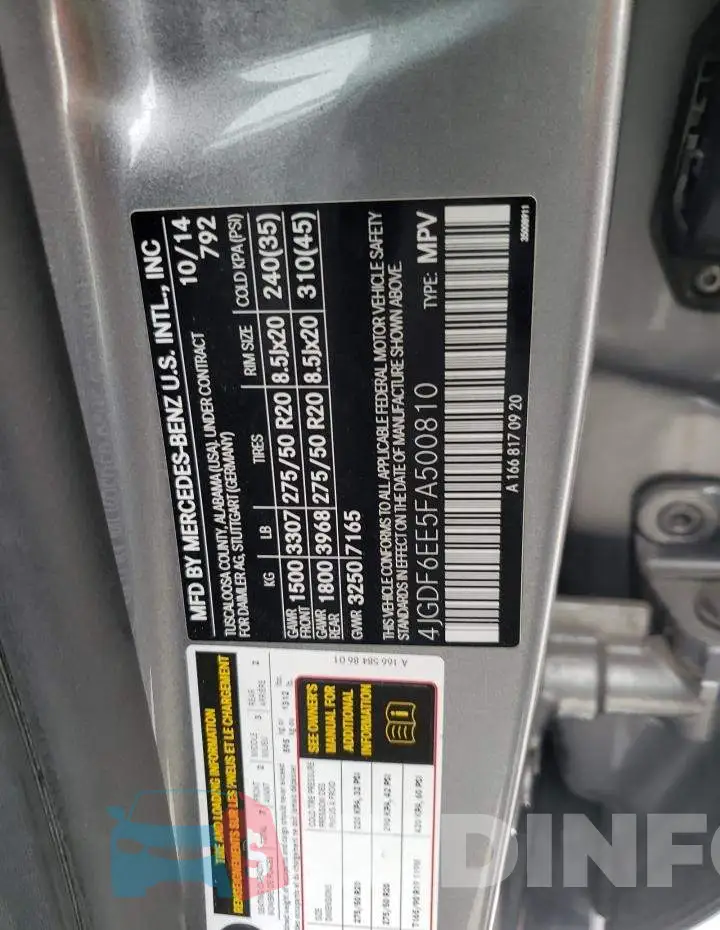 4JGDF6EE5FA500810 Photo# 13