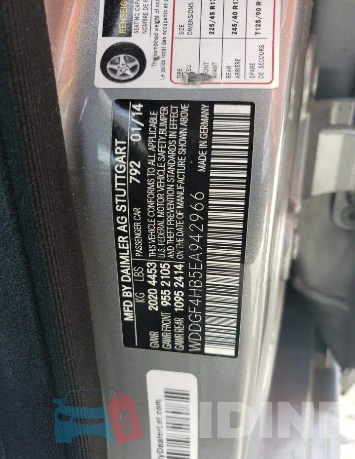 WDDGF4HB5EA942966 Photo# 12
