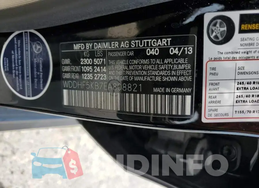 WDDHF5KB7EA808821 Photo# 12