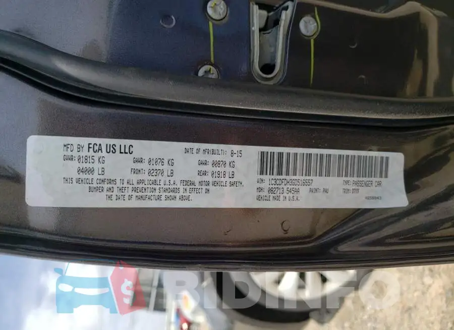 1C3CDFDH3GD516557 Photo# 12