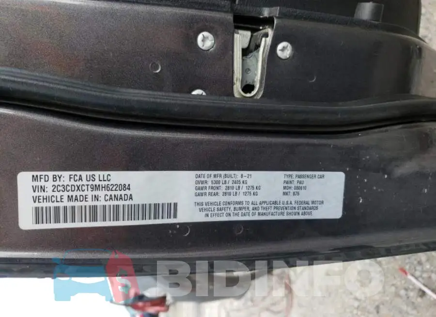 2C3CDXCT9MH622084 Photo# 13