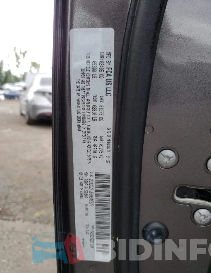 2C3CDZFJ5GH345377 Photo# 12