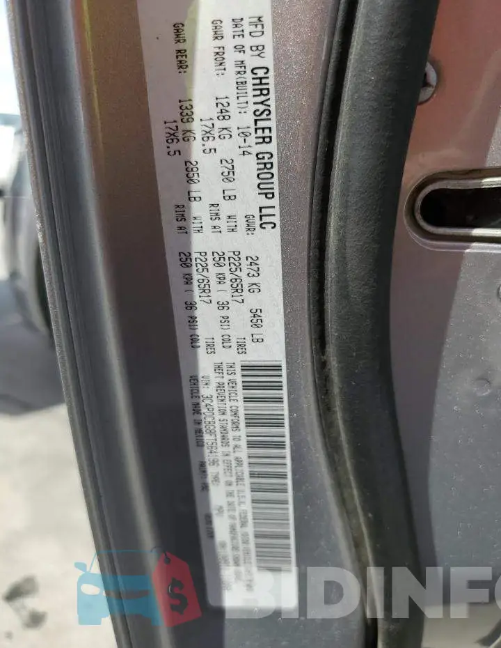 3C4PDCBG8FT564196 Photo# 12