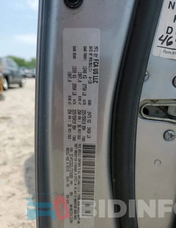 3C4PDCGG5JT370369 Photo# 14