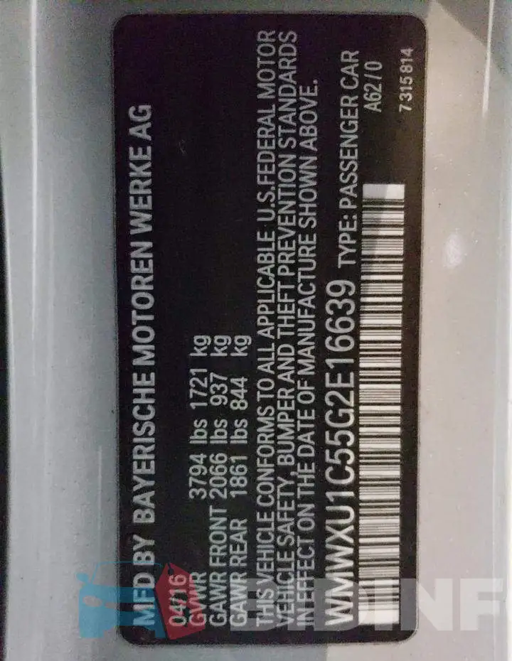 WMWXU1C55G2E16639 Photo# 12