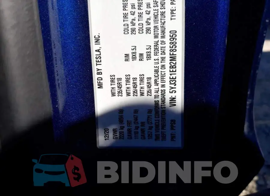 5YJ3E1EB2MF858950 Photo# 12
