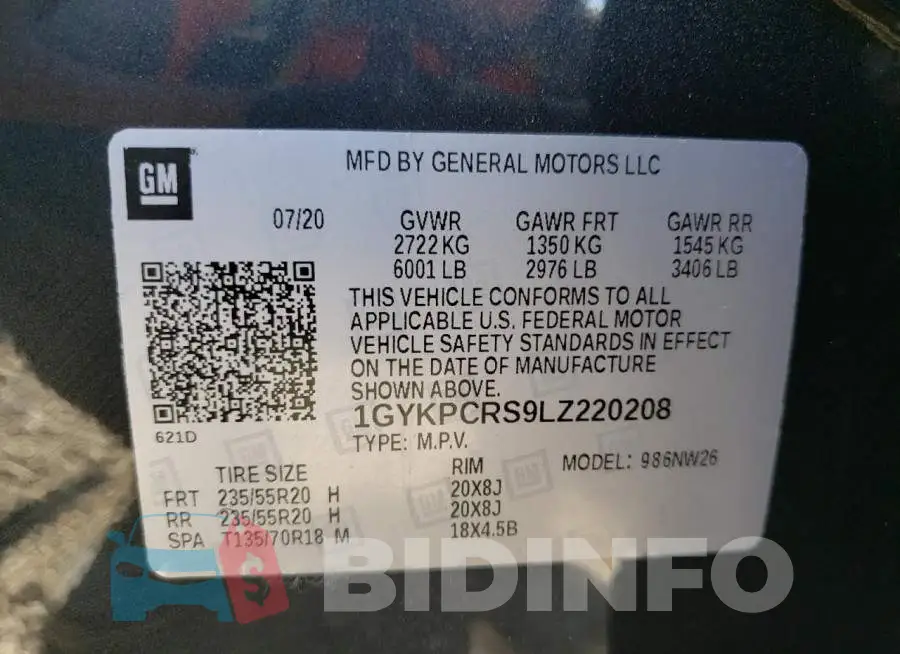 1GYKPCRS9LZ220208 Photo# 13