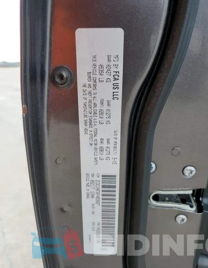 2C3CCABT6FH859927 Photo# 12