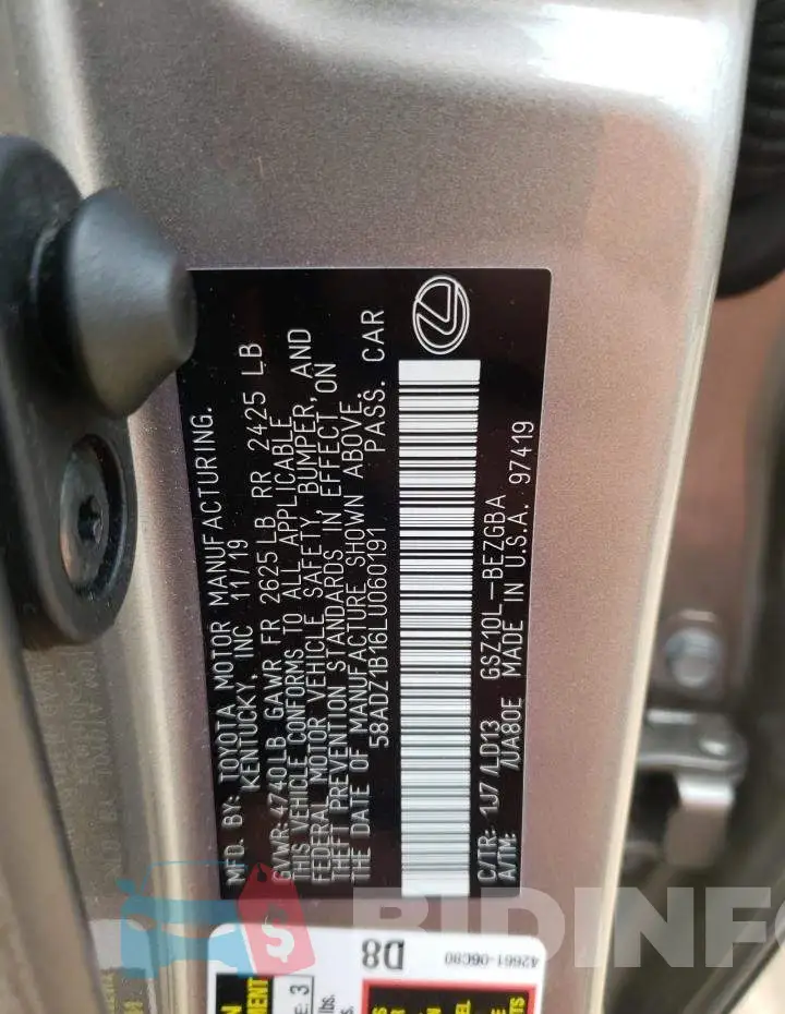 58ADZ1B16LU060191 Photo# 12