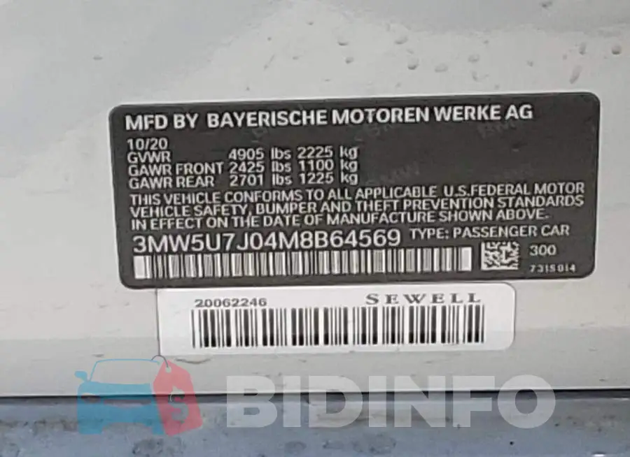 3MW5U7J04M8B64569 Photo# 12
